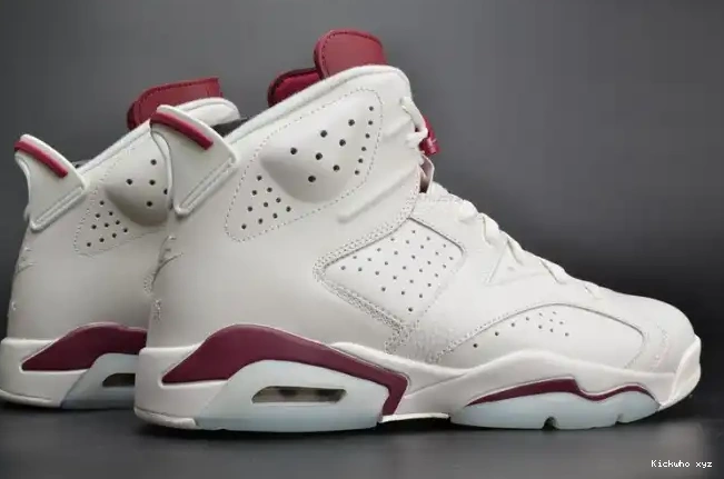 6 Retro Jordan Air white 384664-116 Maroon 0516